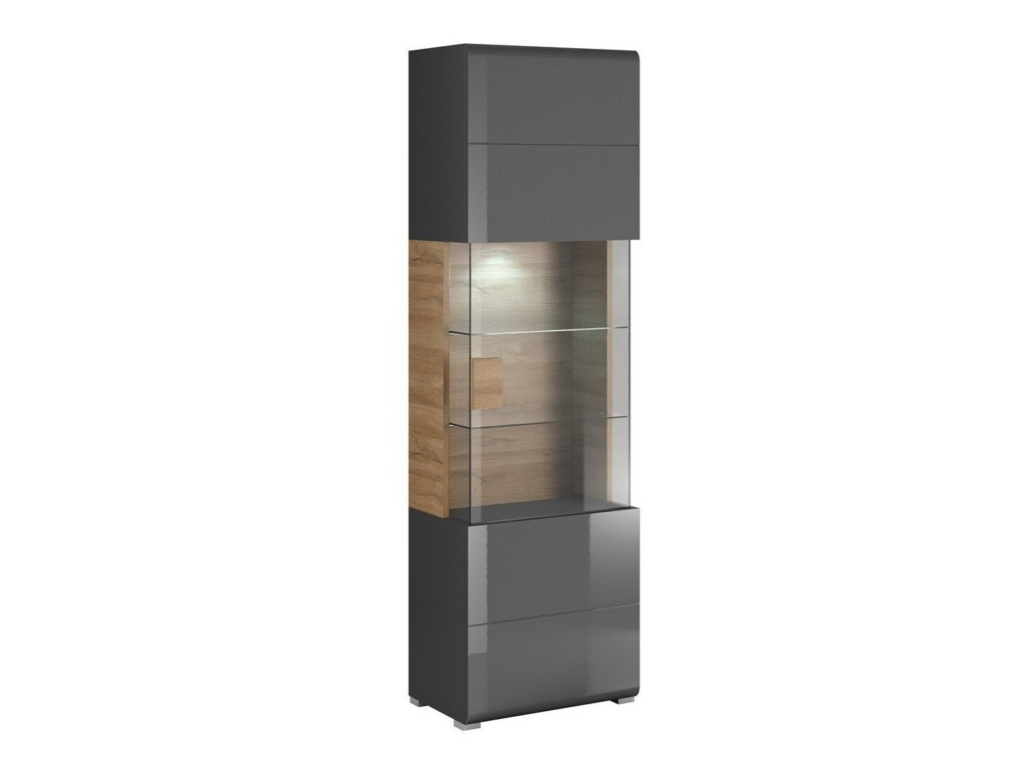 Polica Torsone 103 (Antricit (ugalj) + Gloss antricit (ugalj) + Unuk hrast)