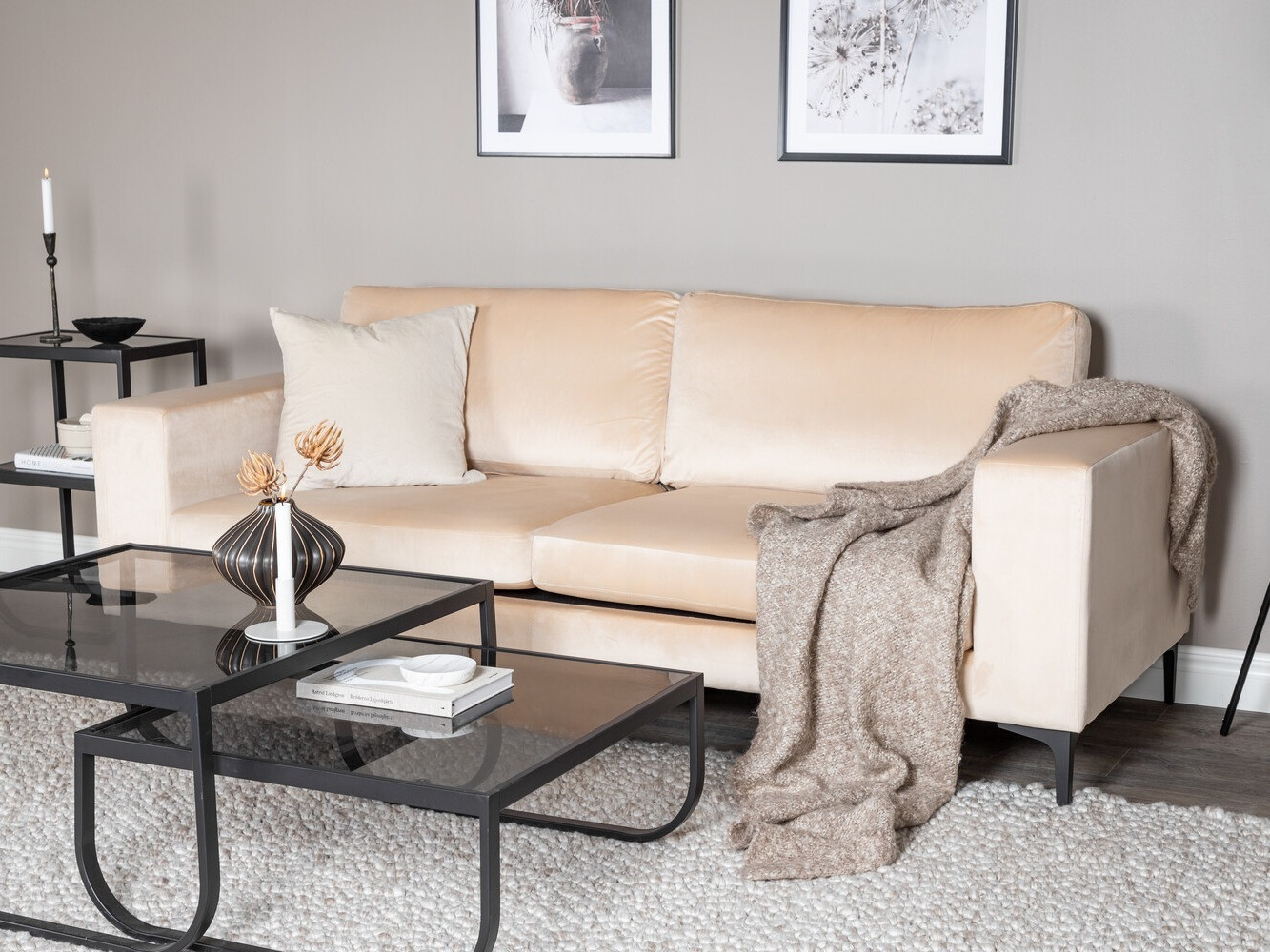 Sofa Dallas 2910 (Bež + Crno)