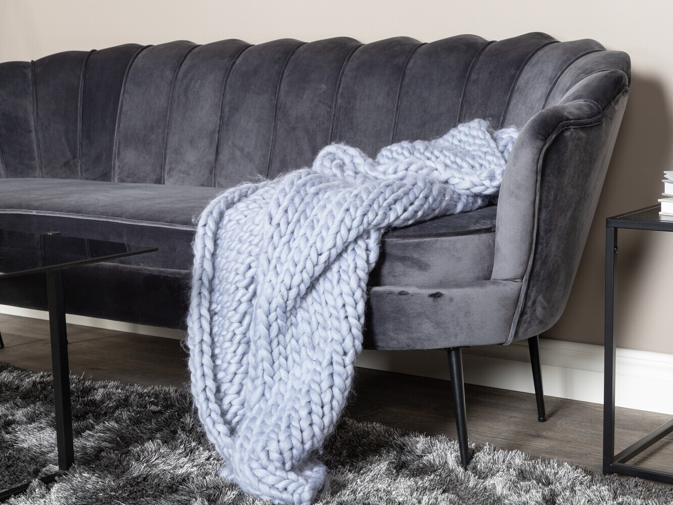 Sofa Dallas 2917 (Tamnosiva + Crno)