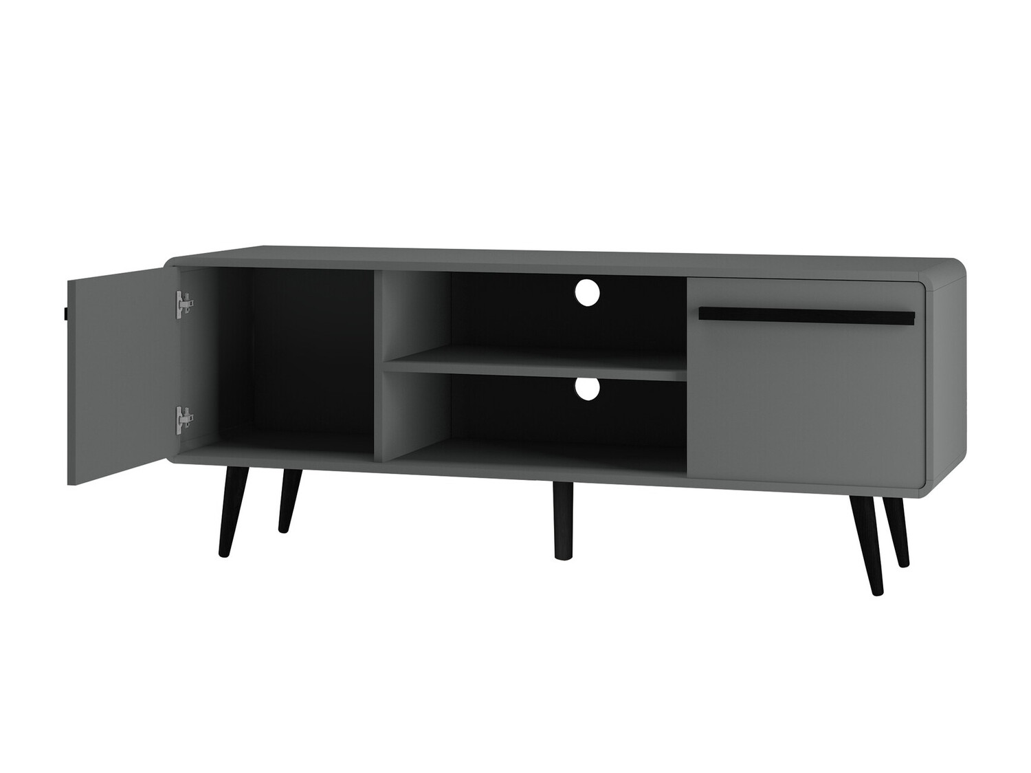 TV komoda Denton 359 (Sivo + Crno)