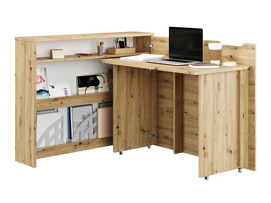 Ugaoni kancelarijski sto Concept Pro Lenart Levfere 101 (Zanatski hrast)