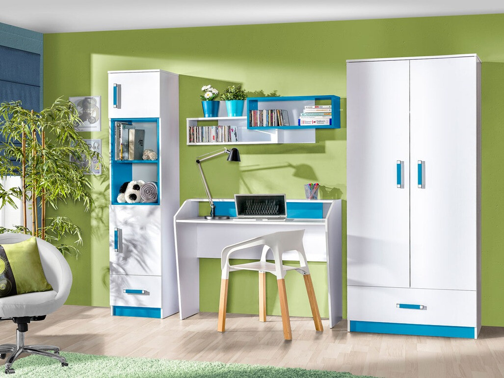 Kancelarijski sto Lorlare 103 (Belo + Sivo)