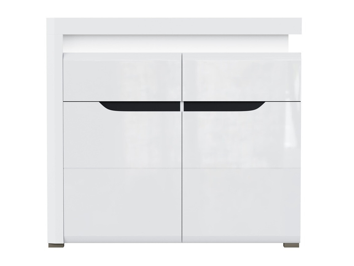 Komoda Revelmi 102 (Sjajno belo + Belo)