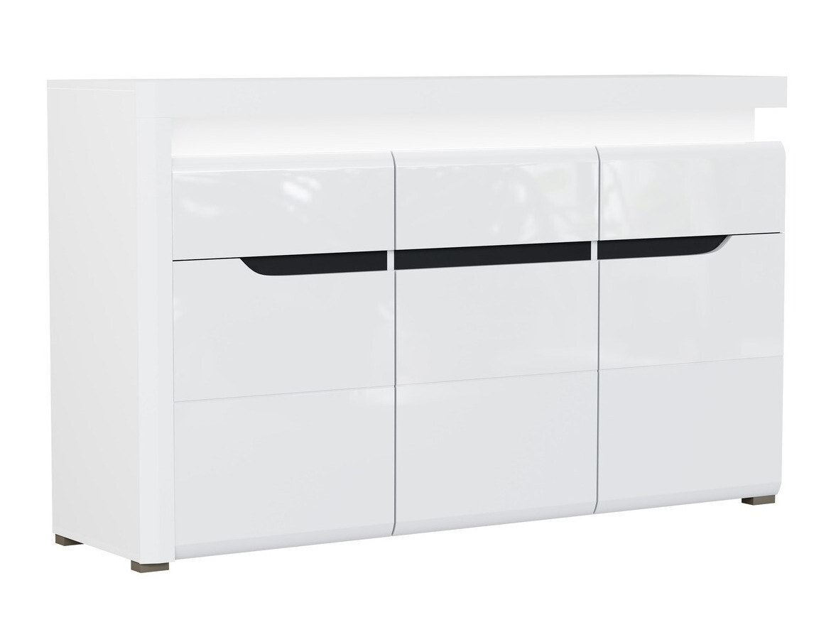 Komoda Revelmi 103 (Sjajno belo + Belo)