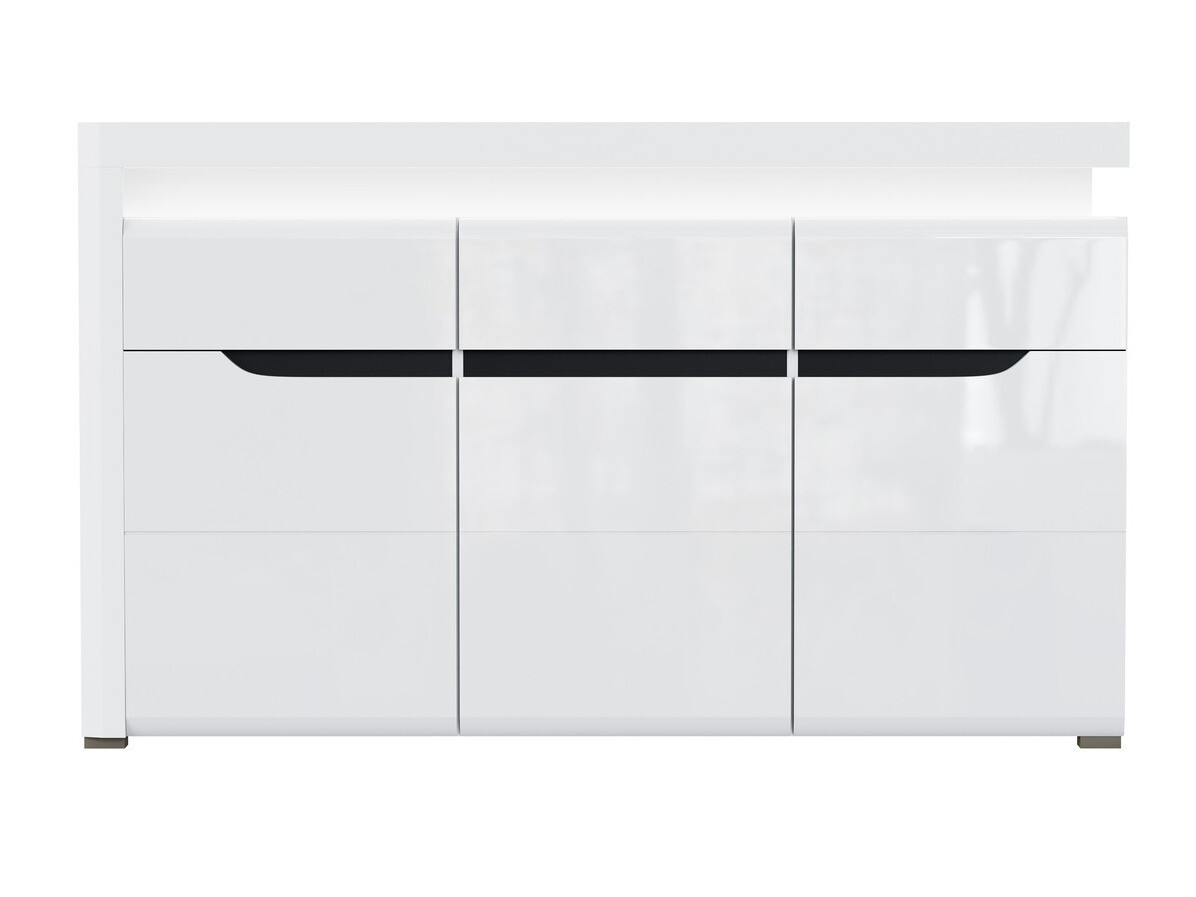 Komoda Revelmi 103 (Sjajno belo + Belo)