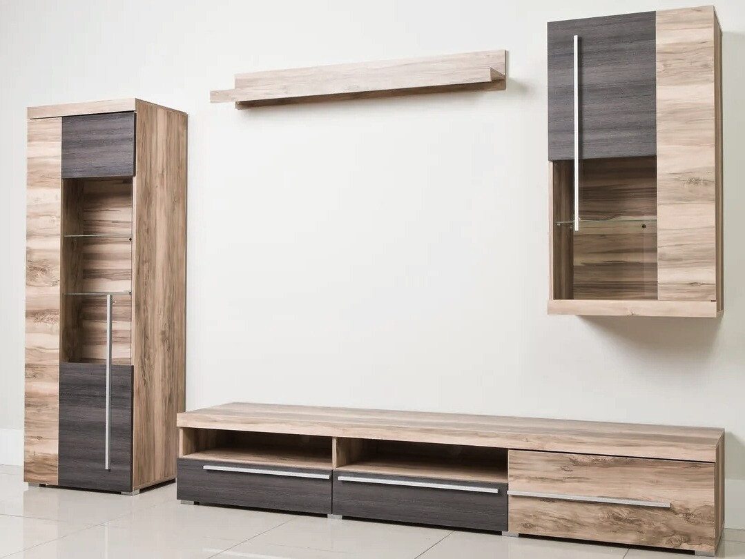 Set za dnevnu sobu Sorciro 105 (Orah + Tamni hrast)