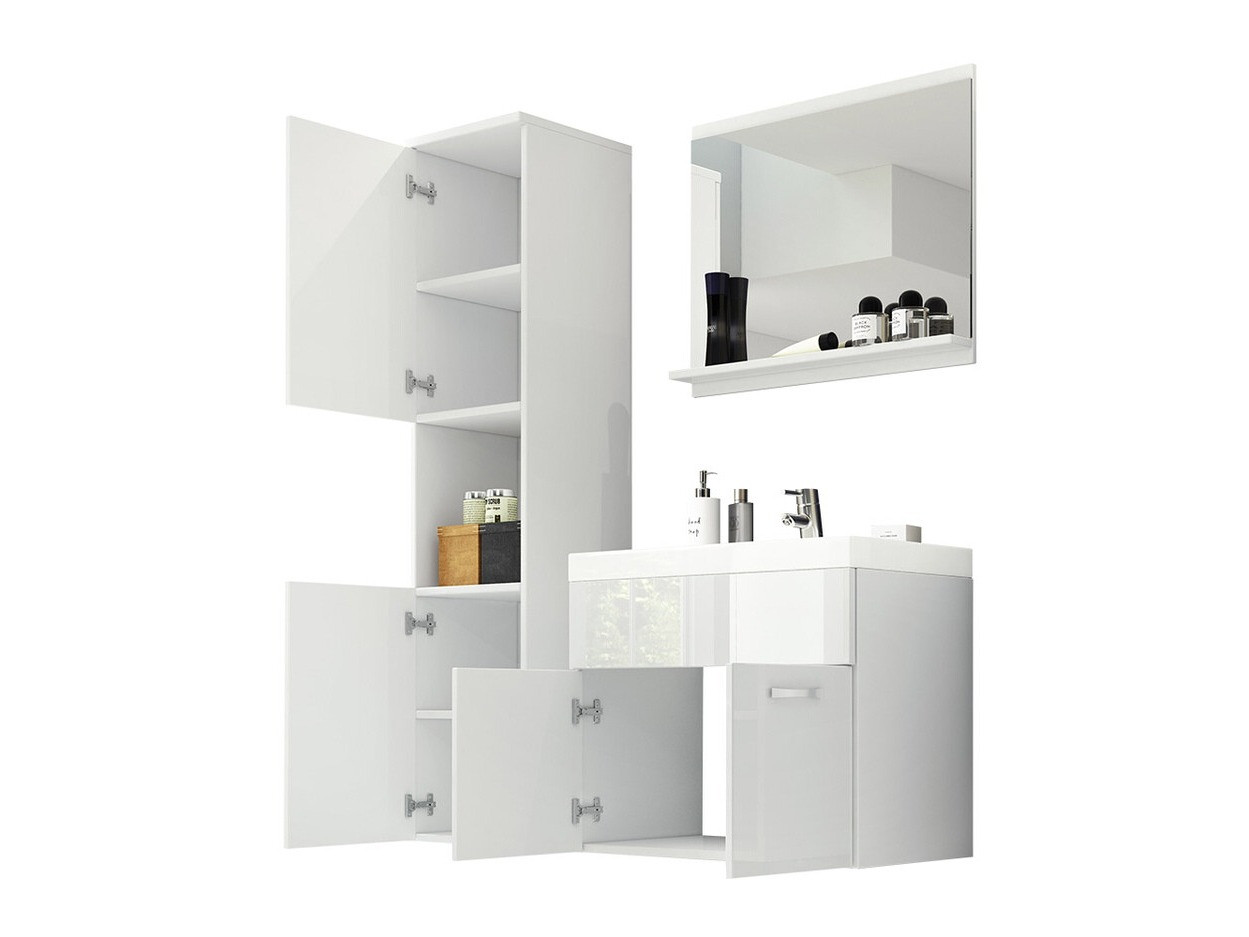 Set za kupatilo Sarasota 122 (Вотан храст + Sjajno belo)