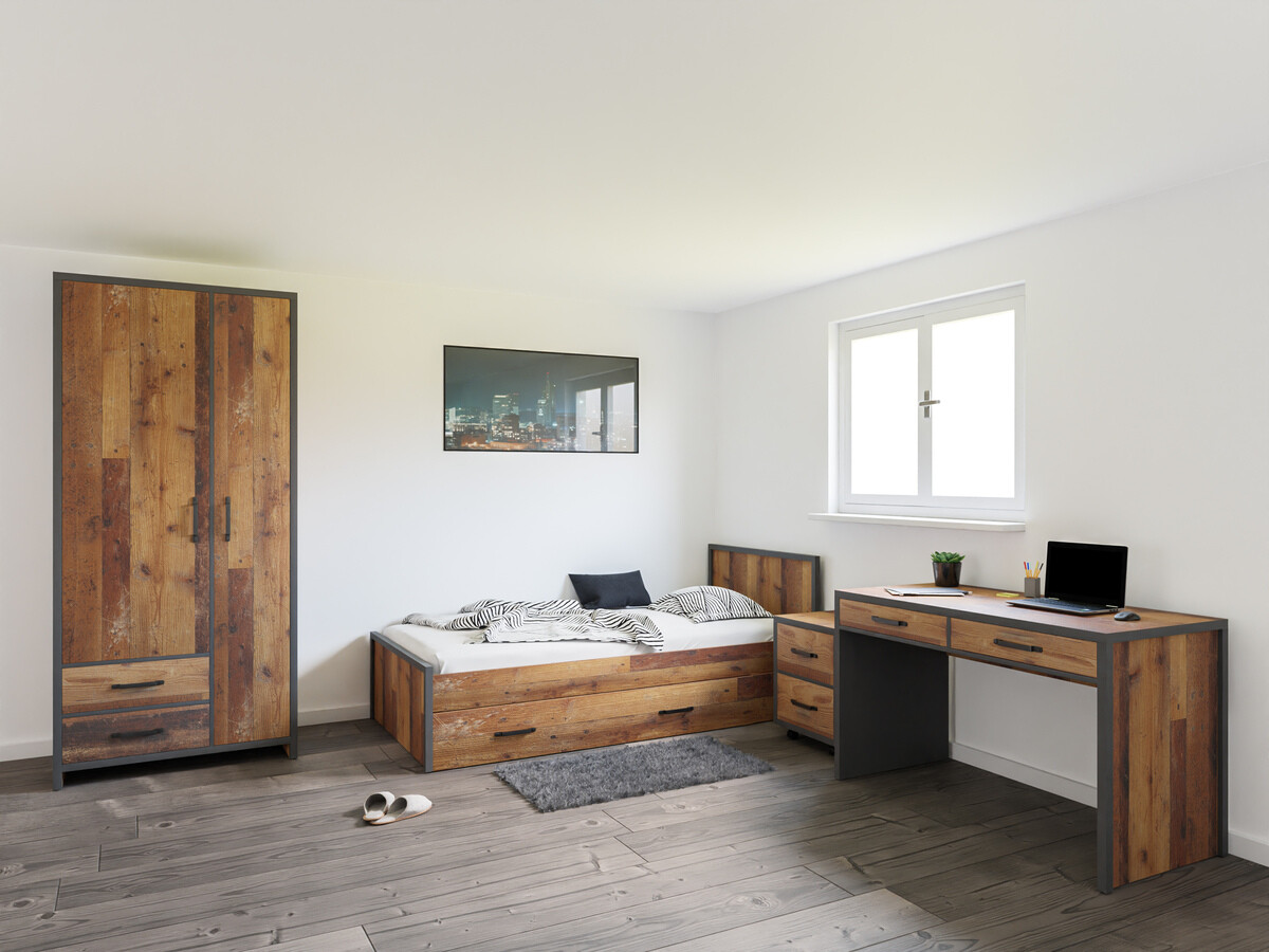 Set nameštaja Belsera 111 (Braon + Matera siva)