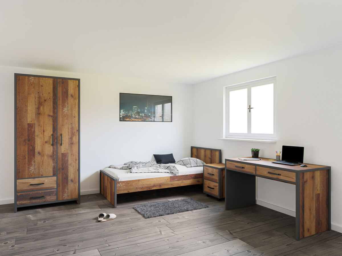 Set nameštaja Belsera 111 (Smeđa + Matera siva)