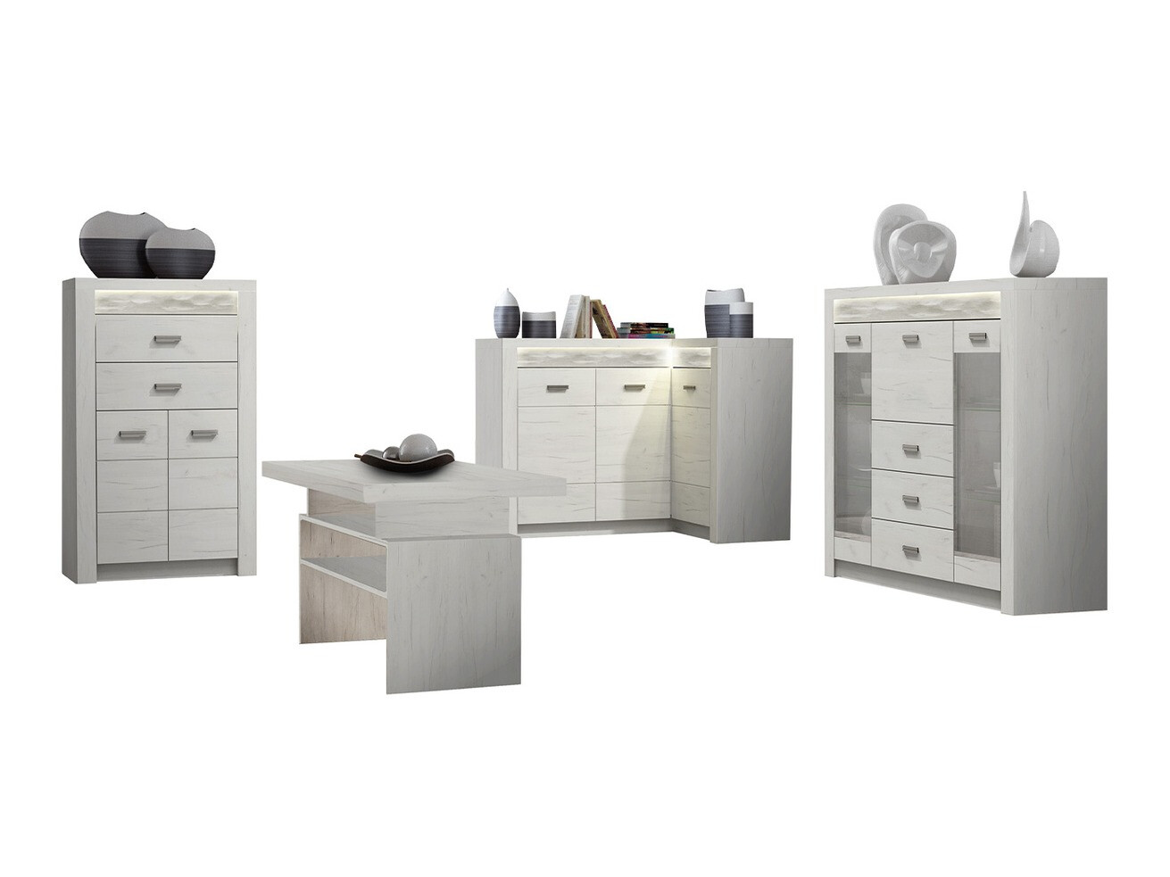 Set za dnevnu sobu Serfeno 121 (Craft vhite)