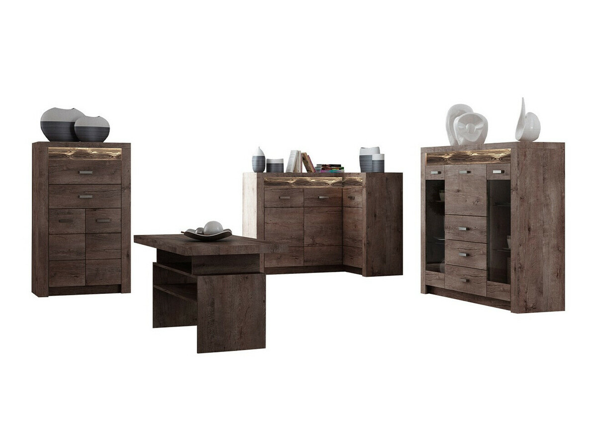 Set za dnevnu sobu Serfeno 121 (Tamni pepeo)