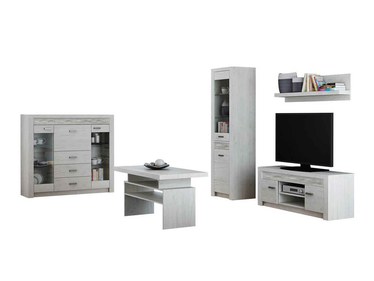 Set za dnevnu sobu Serfeno 122 (Craft vhite)