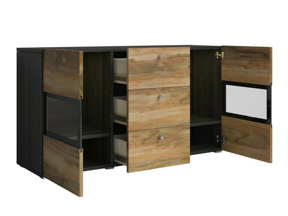 Set za dnevnu sobu Serodeu 104 (Orah + Tamno brown)