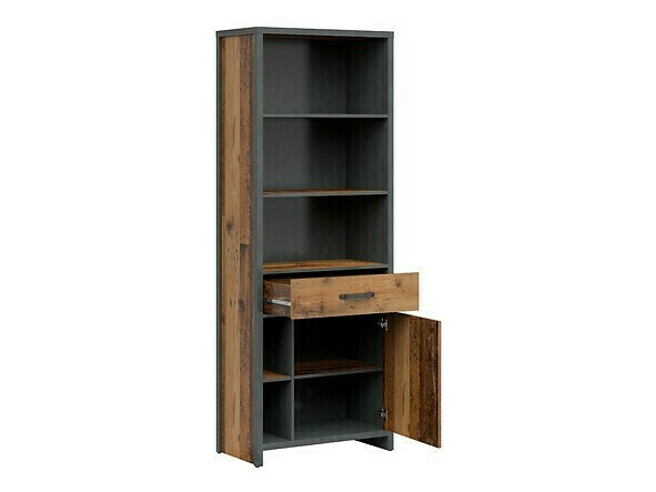 Set za kućnu kancelariju Belsera 115 (Braon + Matera siva)