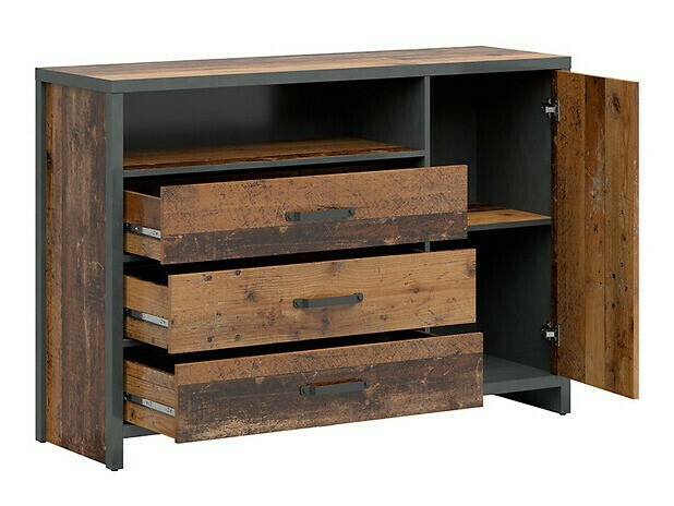 Set za kućnu kancelariju Belsera 115 (Smeđa + Matera siva)