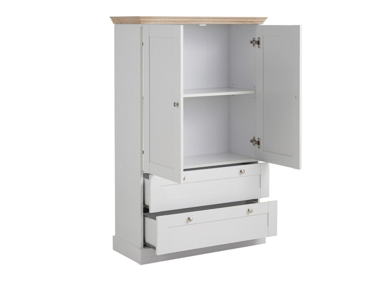 Komoda Lirveri 102 (Belo + Svetli javor)
