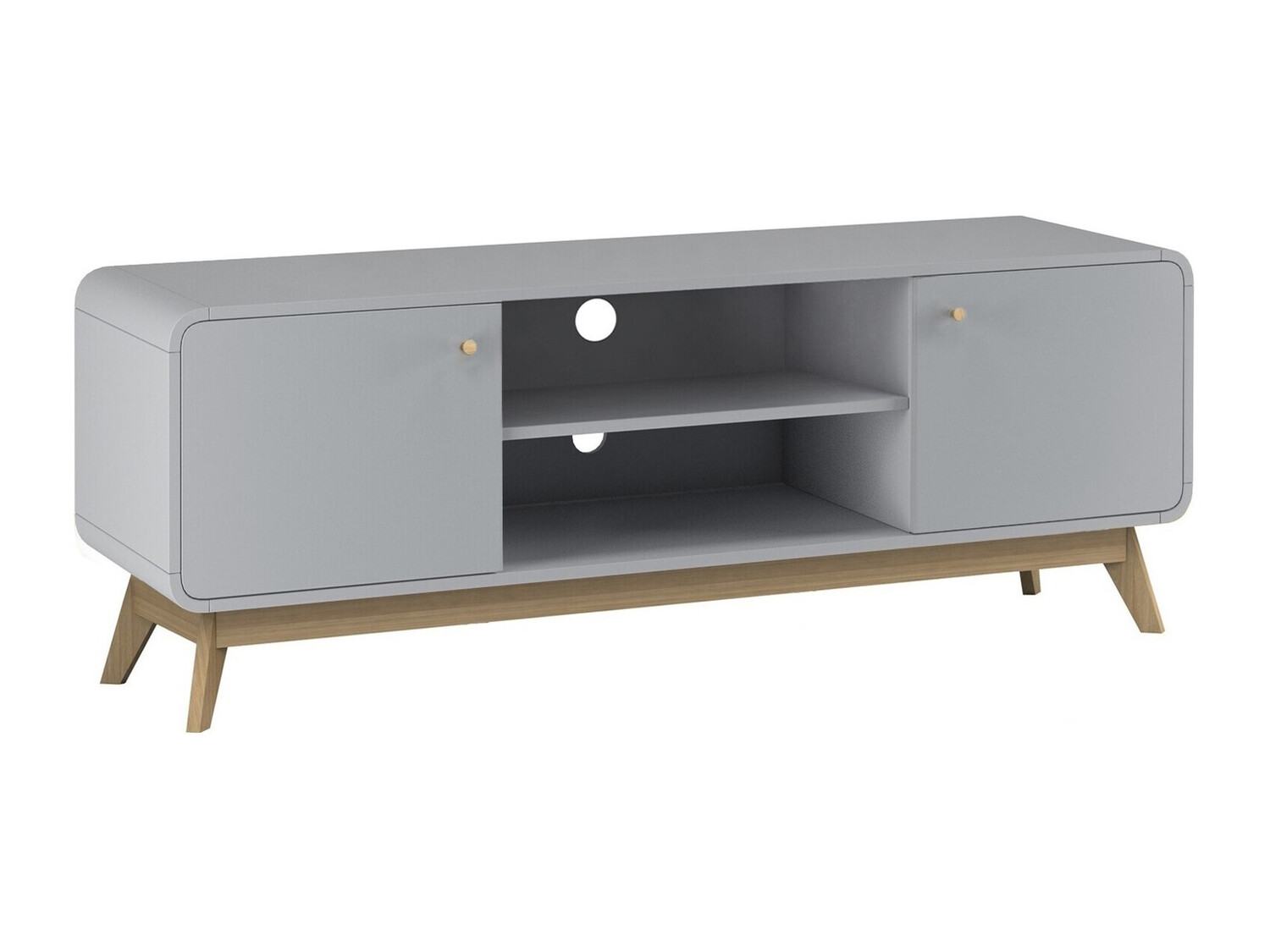 TV komoda Elbtena 107 (Sivo + Hrast)