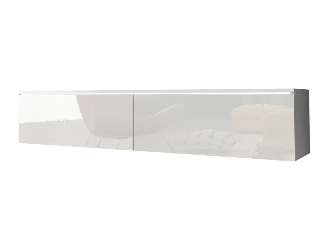 TV komoda Scientia (Belo + Sjajno belo)