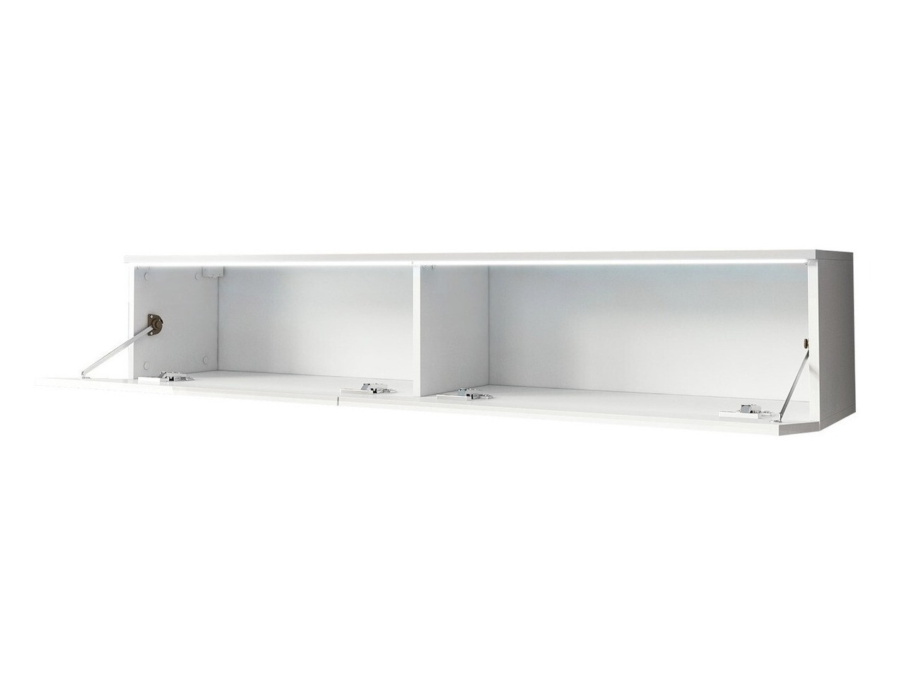 TV komoda Scientia (Belo + Sjajno belo)
