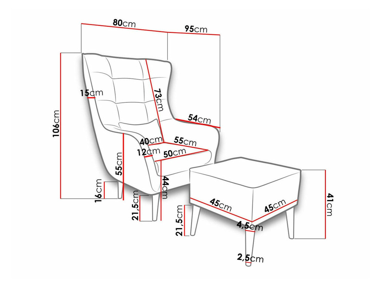 Fotelja Comfivo 206 (Kronos 02)