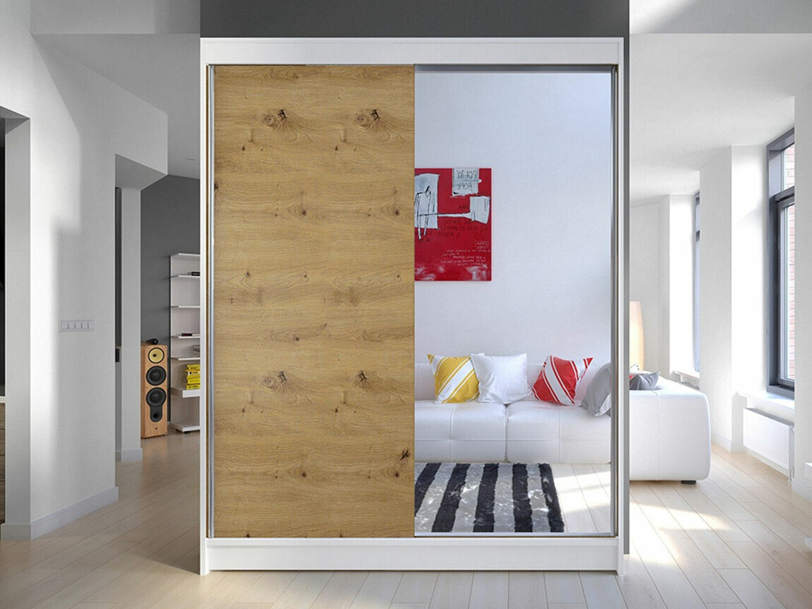 Ormar Closico Vastor I (Belo + Artisan hrast)