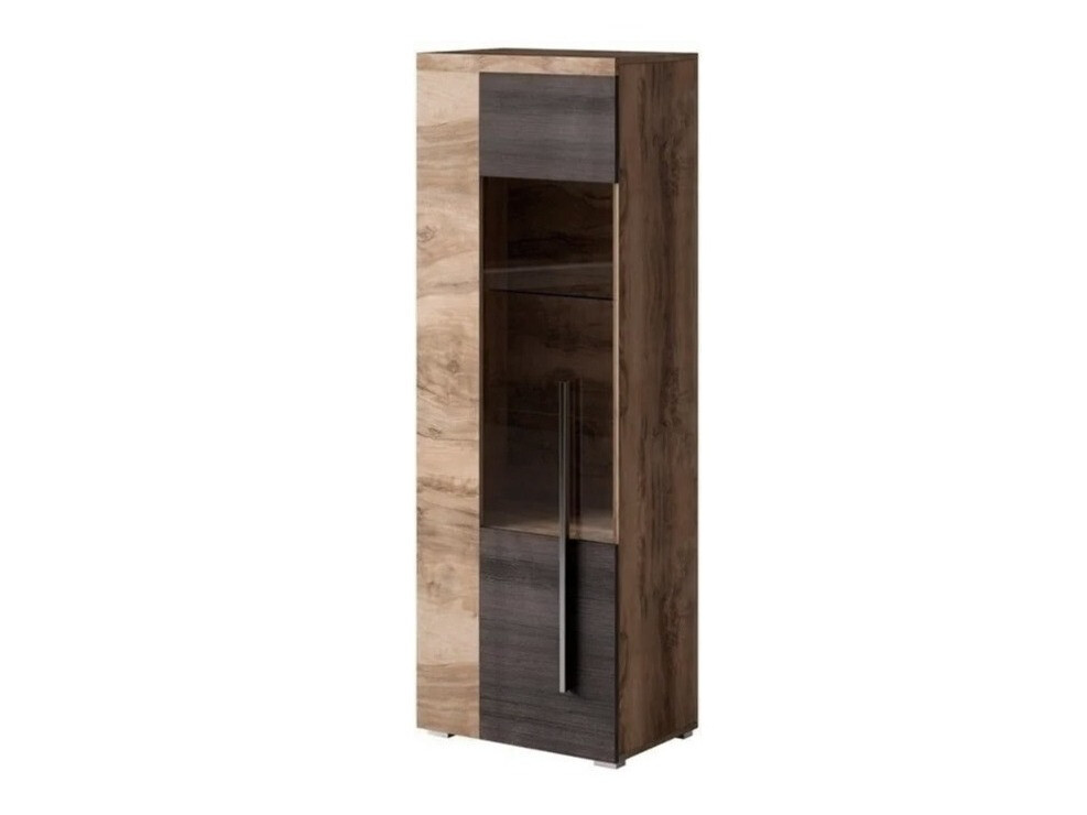 Polica Sorciro 104 (Orah + Tamni hrast)