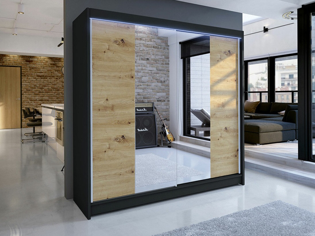 Ormar Closico 138 (Crno + Zanatski hrast)