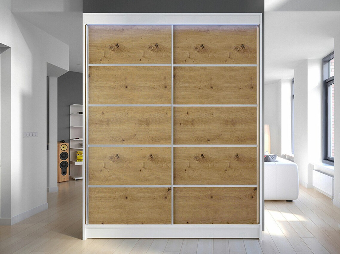 Ormar Closico 145 (Belo + Zanatski hrast)