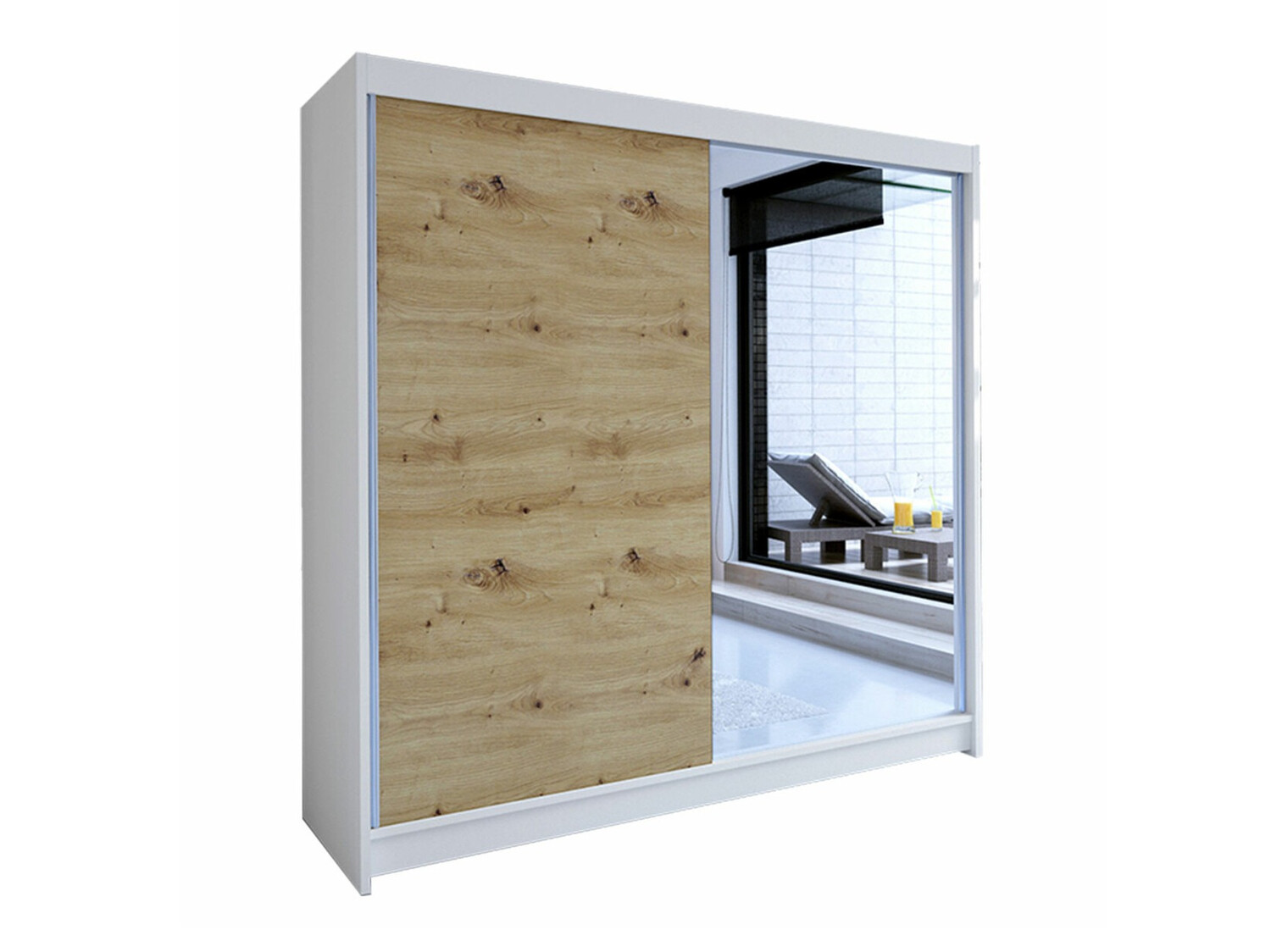 Ormar Closico Cavaris I (Belo + Artisan hrast)