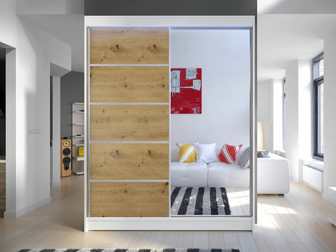 Ormar Closico Vastor III (Belo + Artisan hrast)