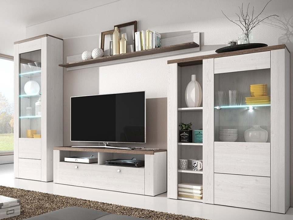 Zidna polica Salelbo 101 (Sibu ariš + Trufel hrast)