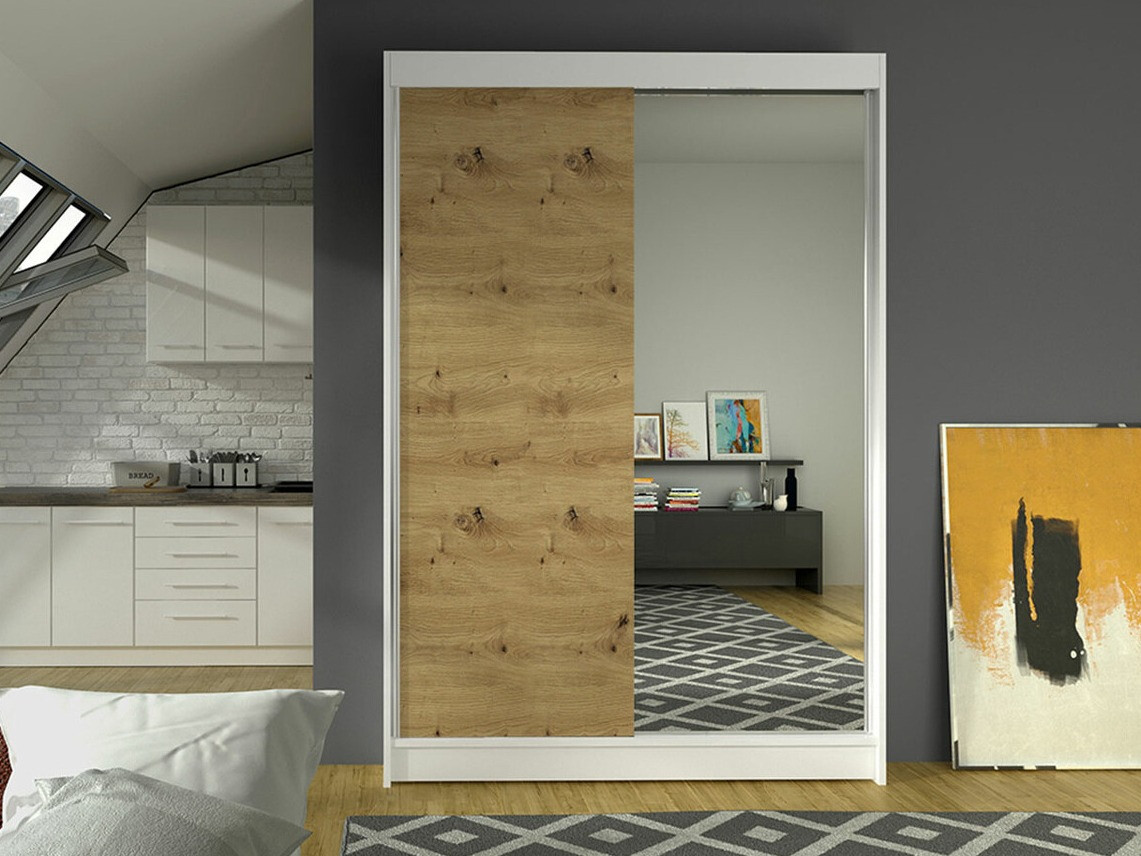 Ormar Closico 147 (Belo + Zanatski hrast)