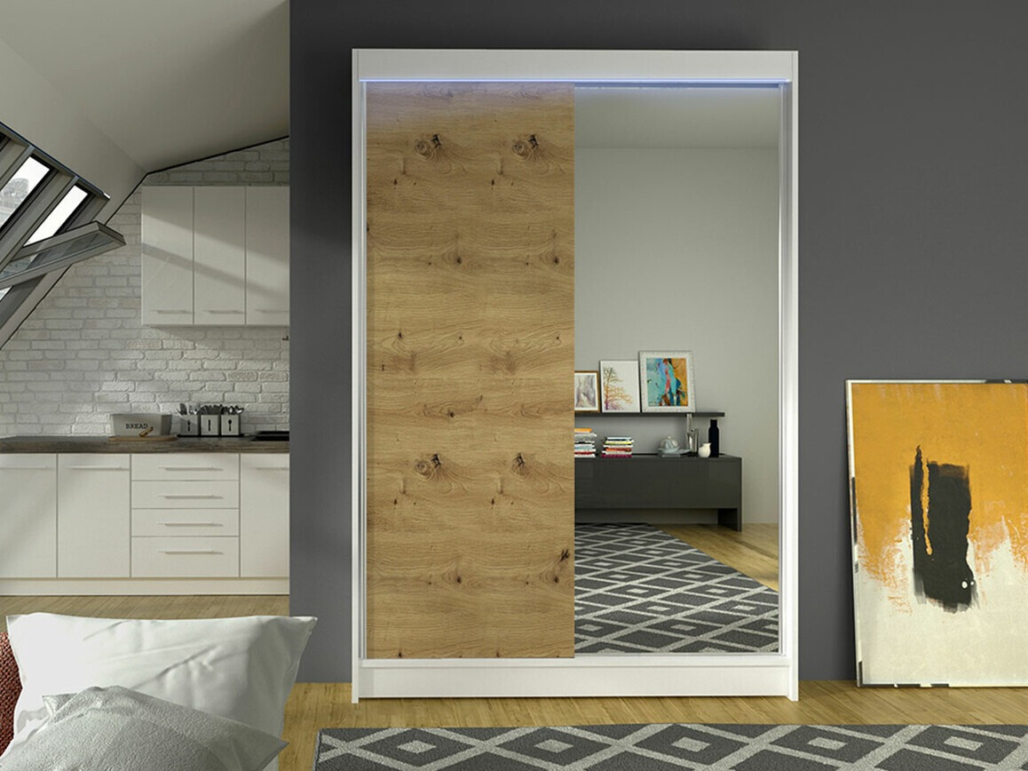 Ormar Closico 147 (Belo + Zanatski hrast)