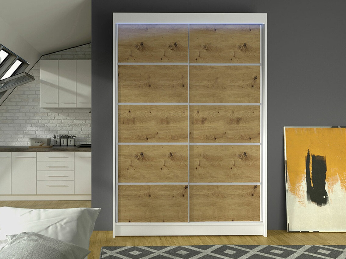 Ormar Closico 150 (Belo + Zanatski hrast)