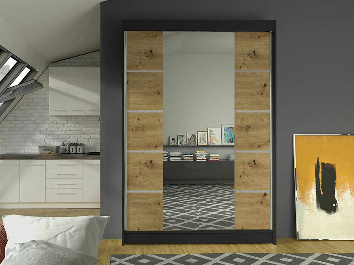 Ormar Closico 151 (Crno + Zanatski hrast)