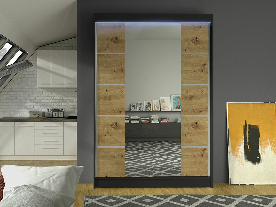 Ormar Closico 151 (Crno + Zanatski hrast)