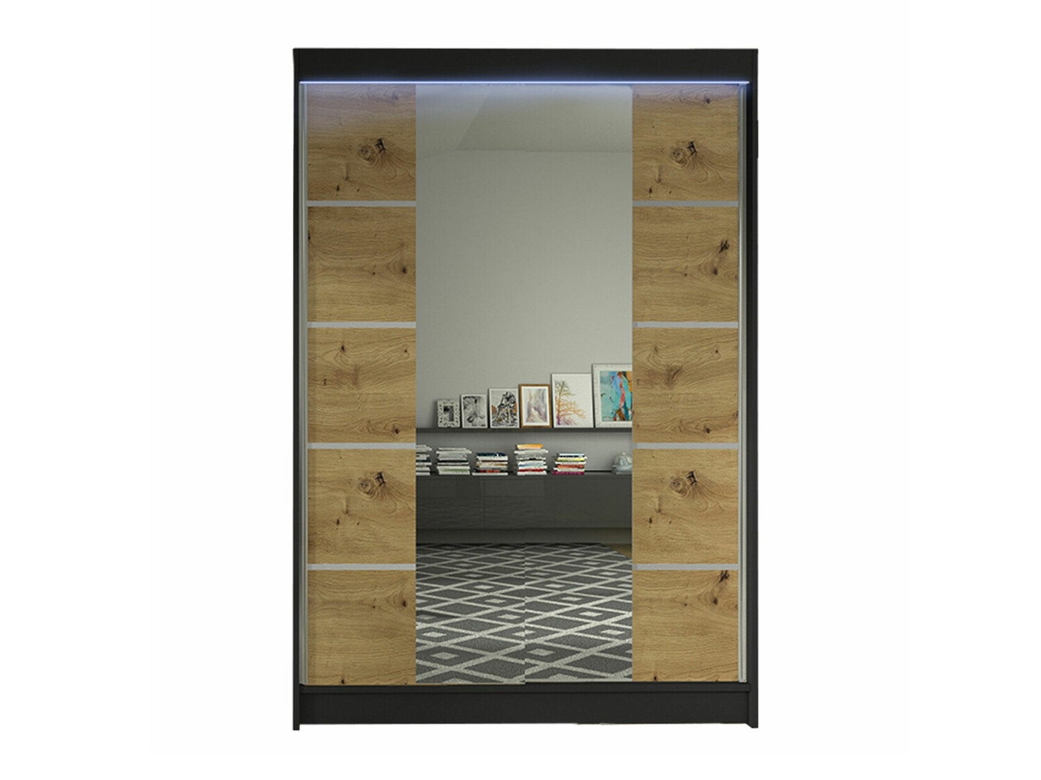 Ormar Closico 151 (Crno + Zanatski hrast)