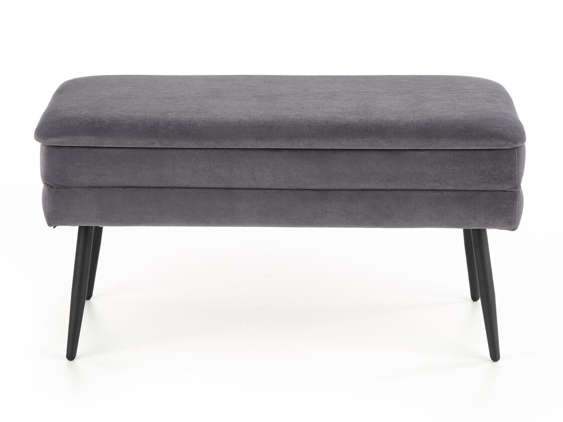 Tapacirana klupa Houston 1255 (Sivo + Crno)