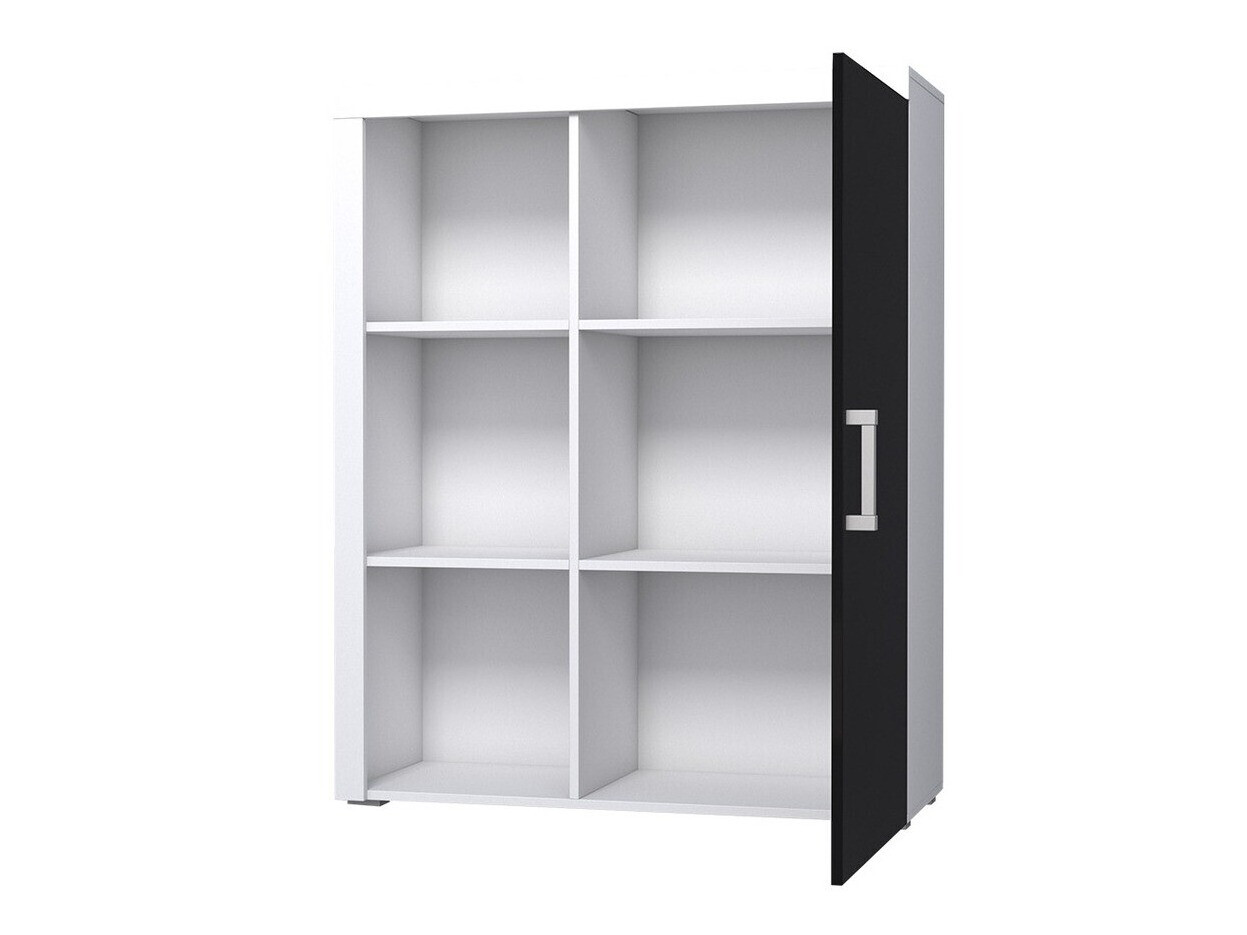 Ormarić Odebeli 102 (Belo + Sjajno crna)