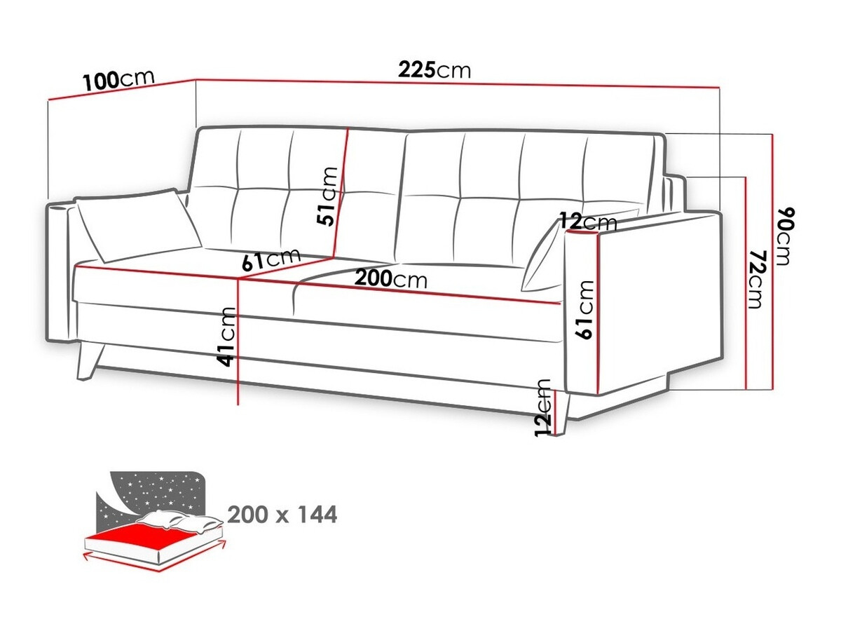 Sofa na razvlačenje Columbus 113 (Kronos 26)