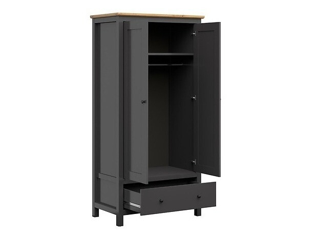 Set spavaća soba Sordoro 123 (Graphite + Zanatski hrast)