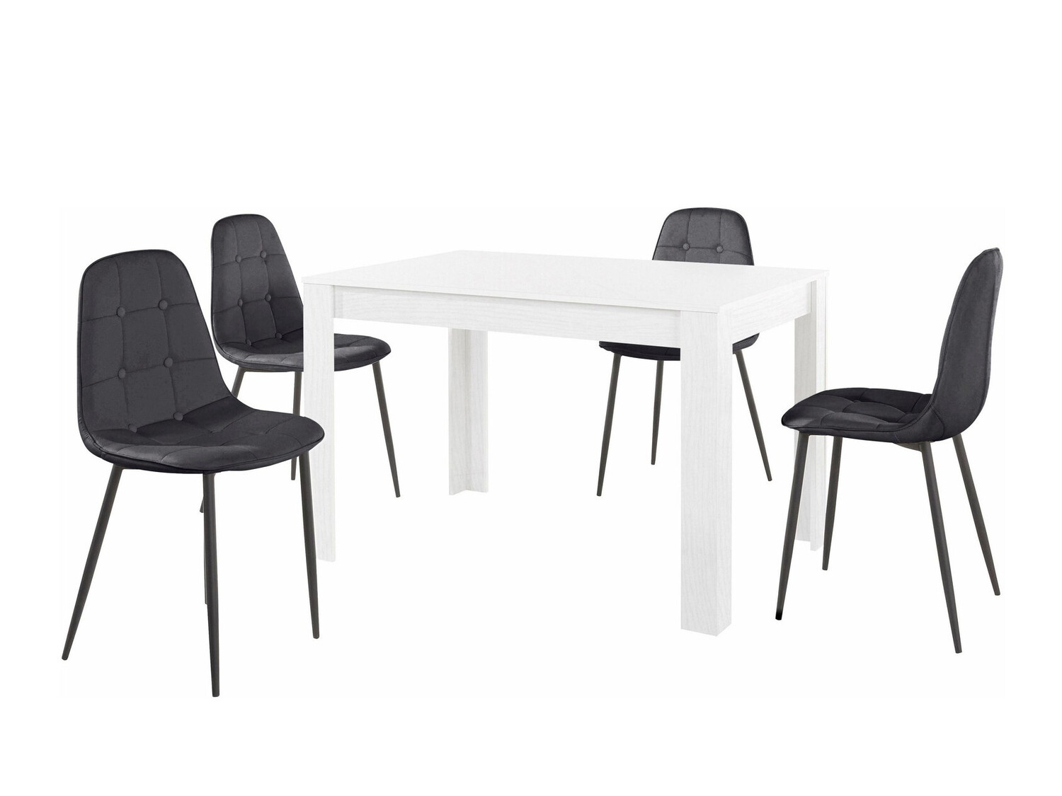 Trpezarijski set Denton 456 (Crno)