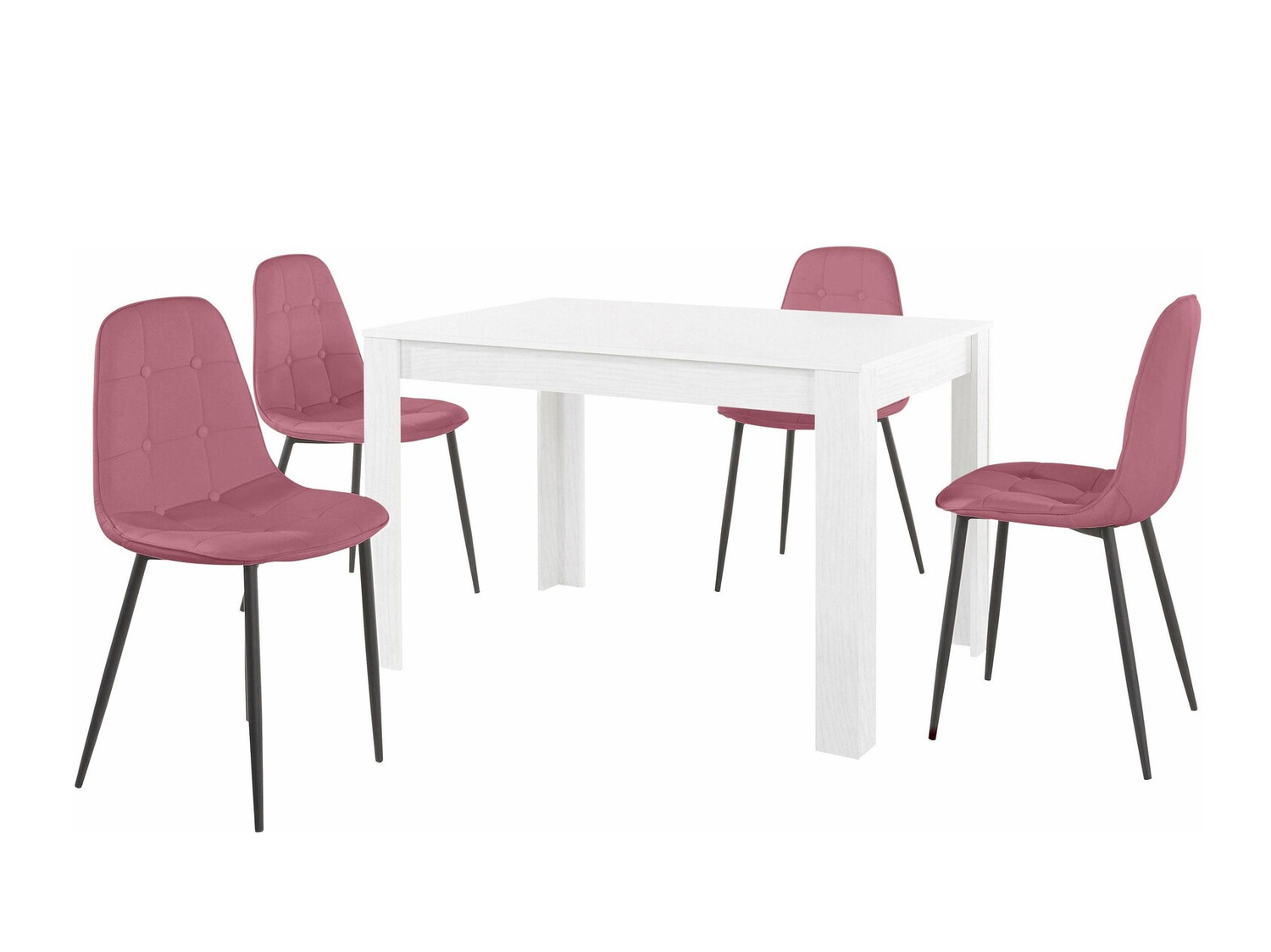 Trpezarijski set Denton 456 (Ružičasta)
