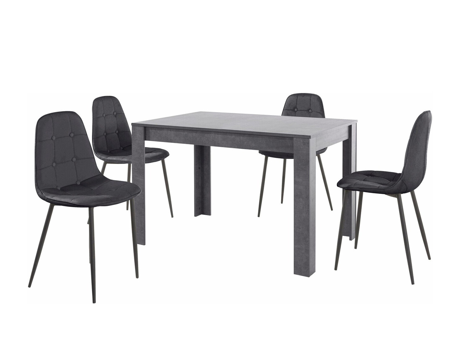 Trpezarijski set Denton 457 (Crno)