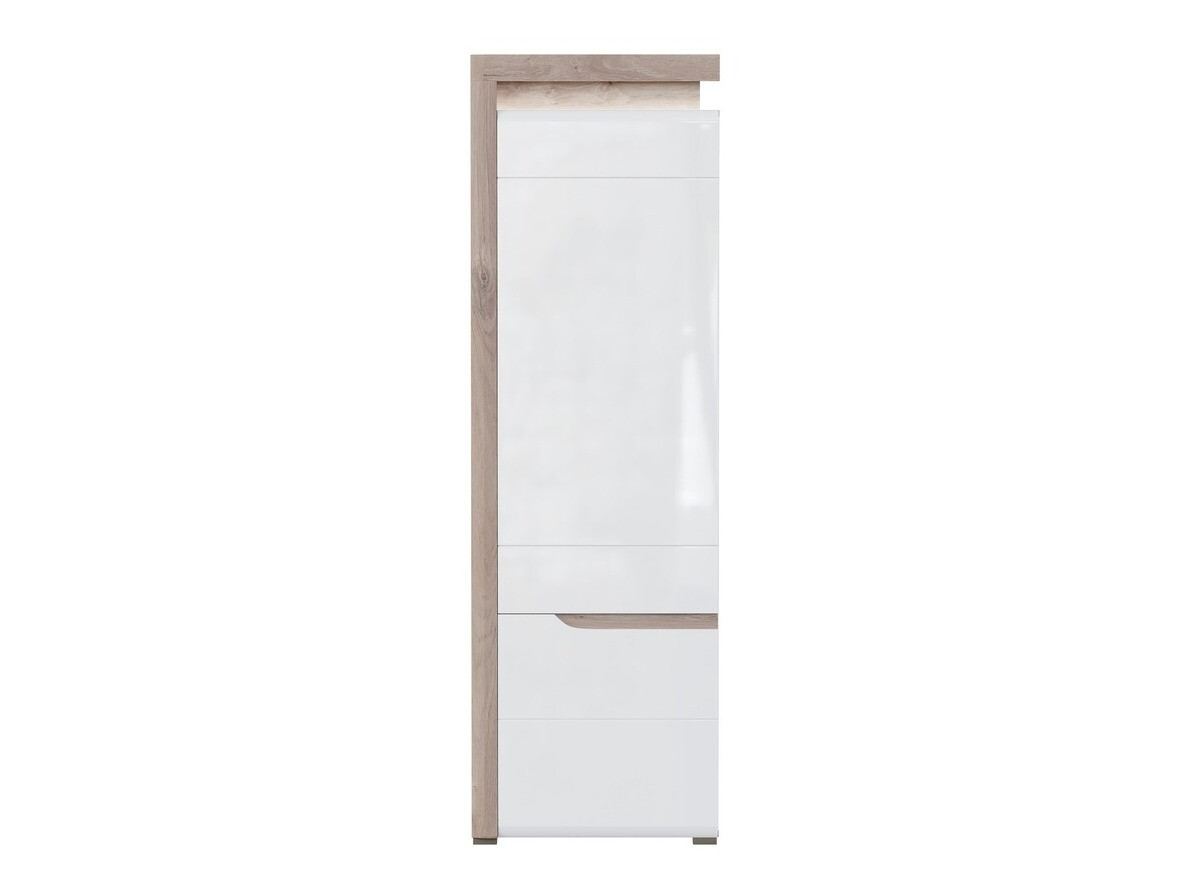 Polica Revelmi 106 (Hrast + Sjajno belo)