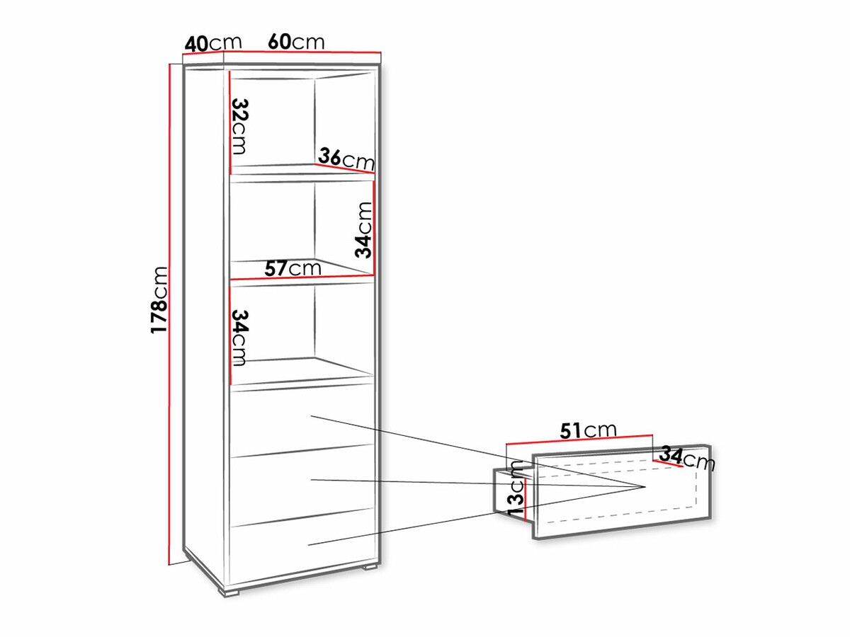Polica Comfivo Fersoe 105 (Belo)