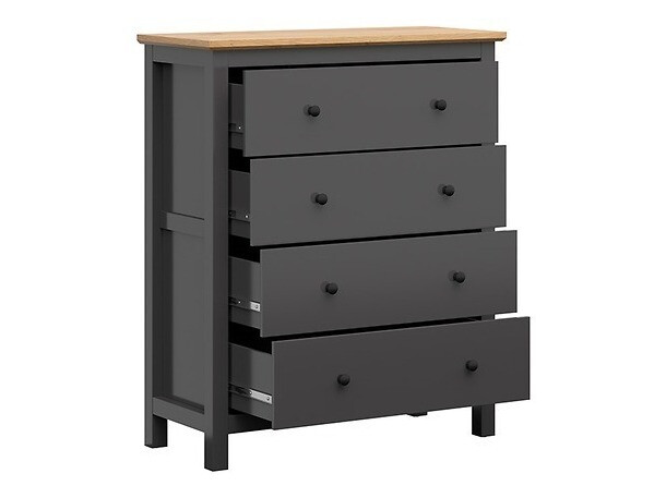 Set za dnevnu sobu Sordoro 125 (Graphite + Zanatski hrast)