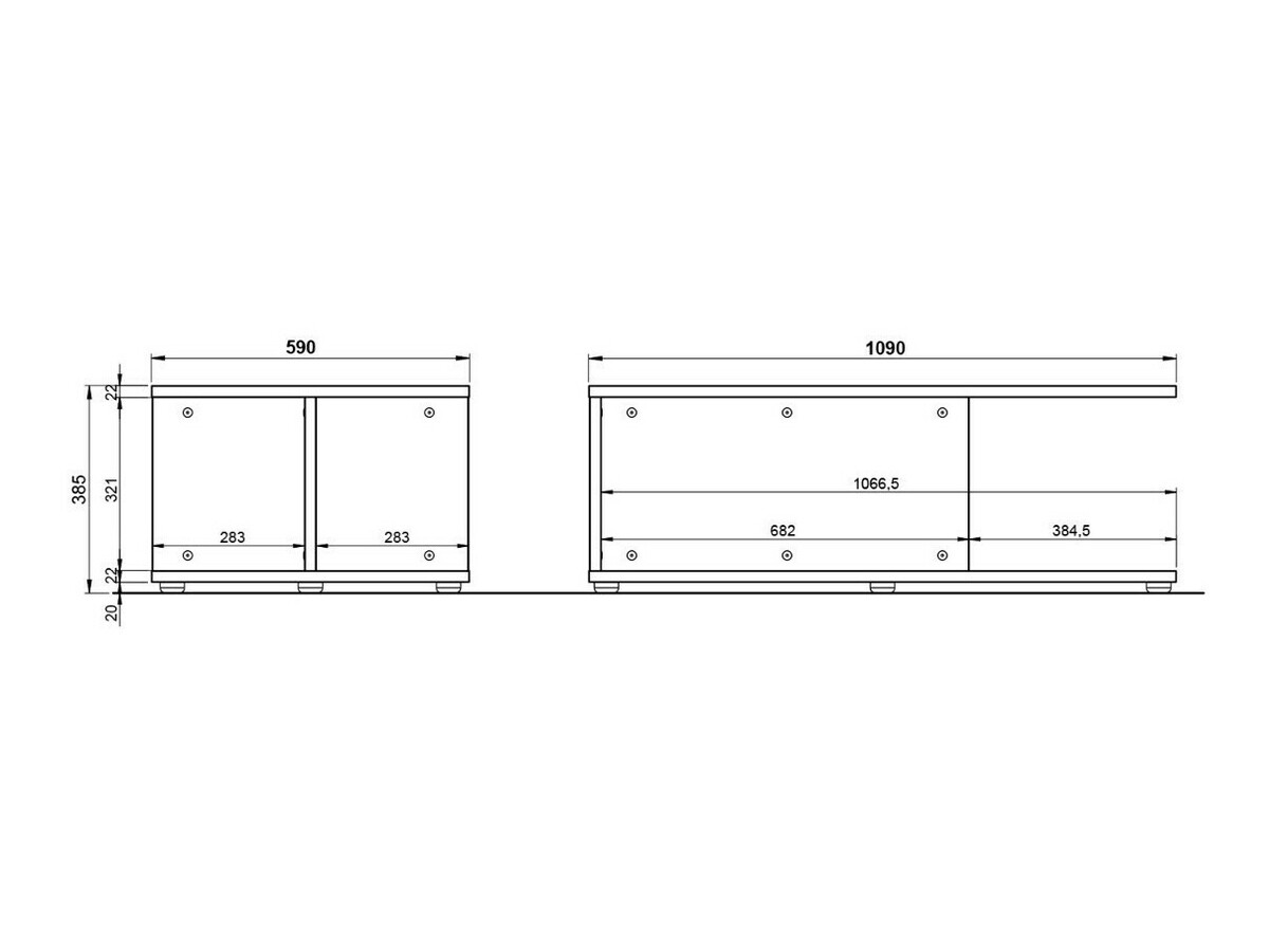 Stočić za kafu Revteno 109 (Belo + Crni mermer)