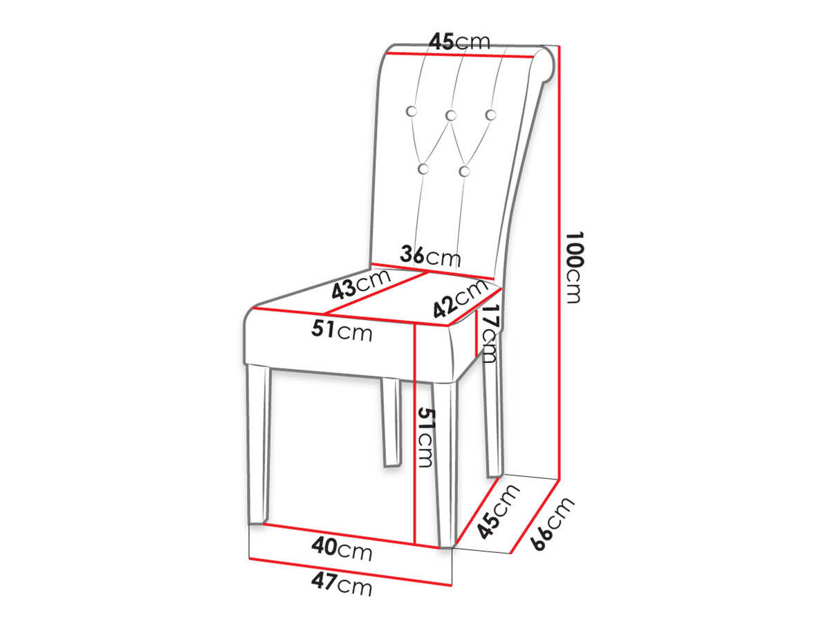 Stolica Racine 106 (Crno + Magic Velvet 2216)
