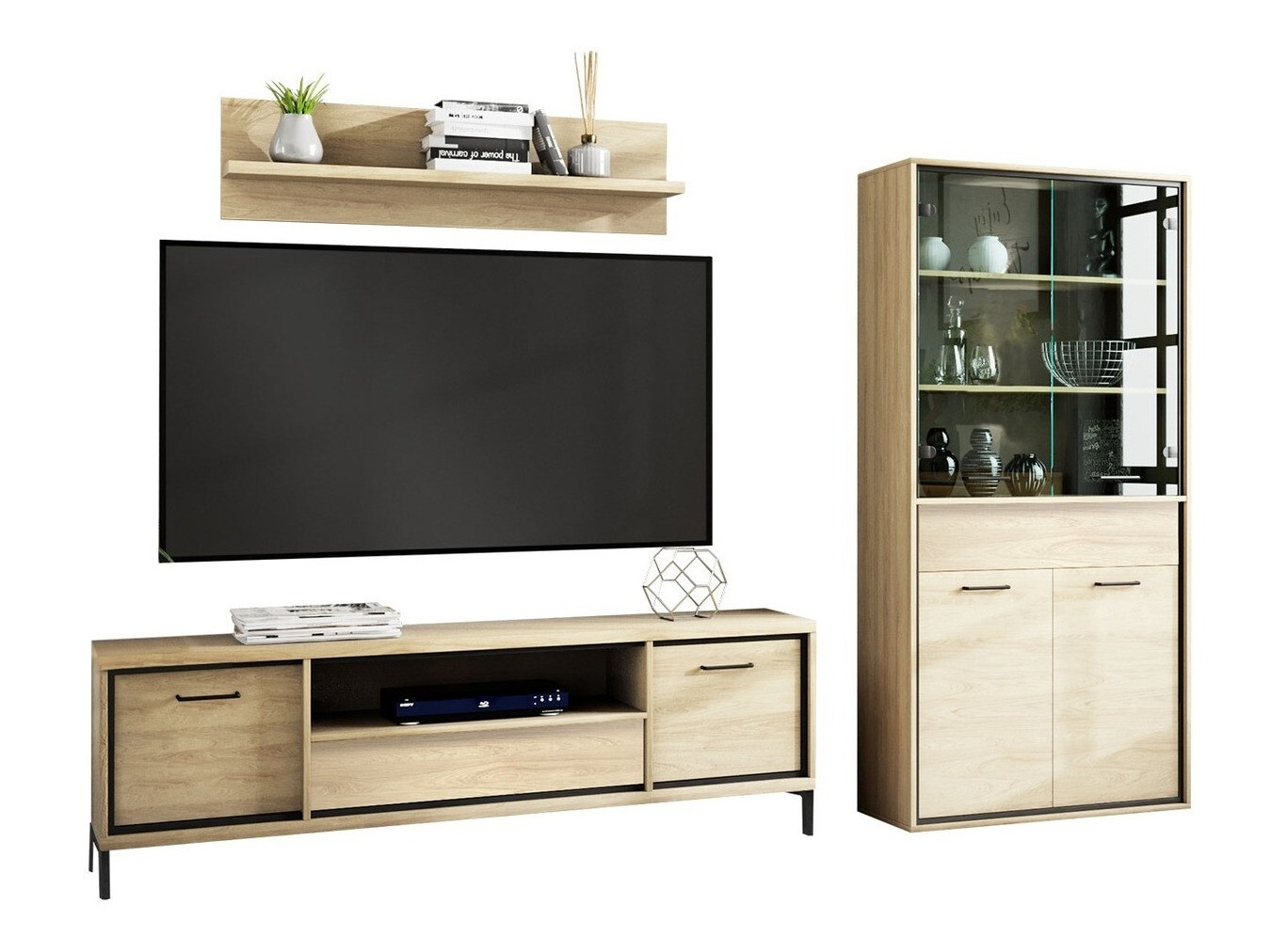 Set za dnevnu sobu Etrmoni 119 (Svetlo drvo)